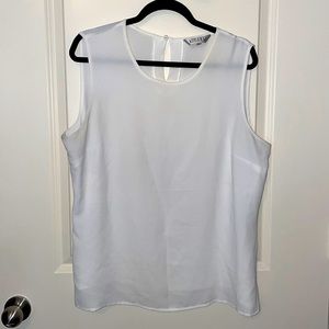 Kasper women’s XL sleeveless top (white)